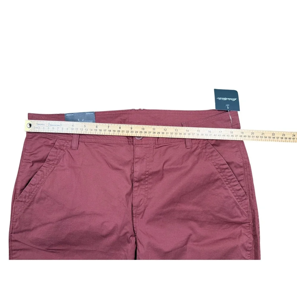 Eddie Bauer Womens Size 18‎ Cropped Chino Pants Casual Crop Red Pink